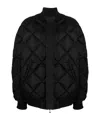 Wardrobe.nyc Quilted Shell Bomber Jacket In Black