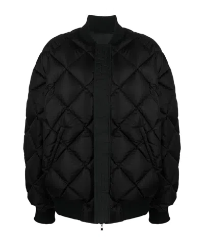 Wardrobe.nyc Quilted Shell Bomber Jacket In Black