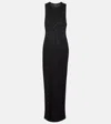 Wardrobe.nyc Wardrobe. Nyc Racer Cotton-blend Maxi Dress In Black