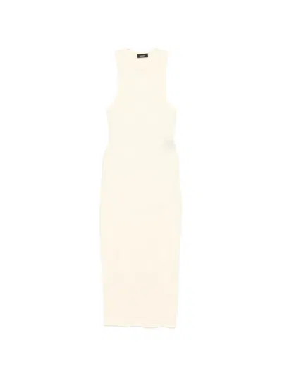 Wardrobe.nyc Racer Dress In Neutral
