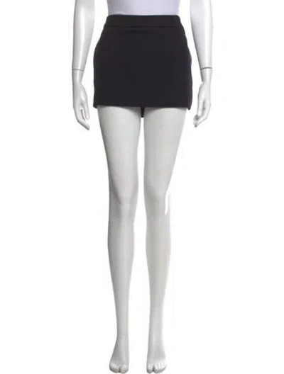Pre-owned Wardrobe.nyc Raw-edge Trim Mini Skirt In Black