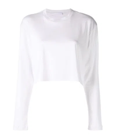 Wardrobe.nyc Crew Neck Stretch-jersey T-shirt In White