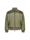 Wardrobe.nyc Green Reversible Bomber Jacket