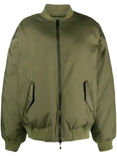 Wardrobe.nyc Reversible Bomber Jacket In Green