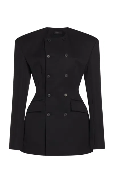 Wardrobe.nyc Rhw Blazer Dress In Black