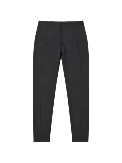 Wardrobe.nyc Rhw Bonded Legging In Black