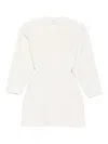 Wardrobe.nyc Rhw Knit Mini Dress In White