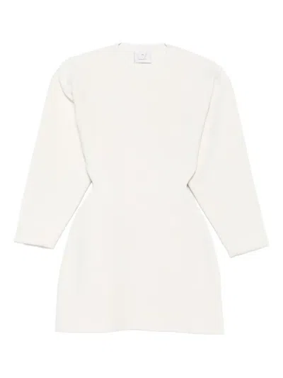 Wardrobe.nyc Rhw Knit Mini Dress In White