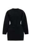 Wardrobe.nyc Black Rosie Huntington-whiteley Edition Rhw Power Knit Minidress In Black