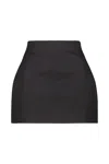 Wardrobe.nyc Rhw Sculptured Mini Skirt Clothing In Black