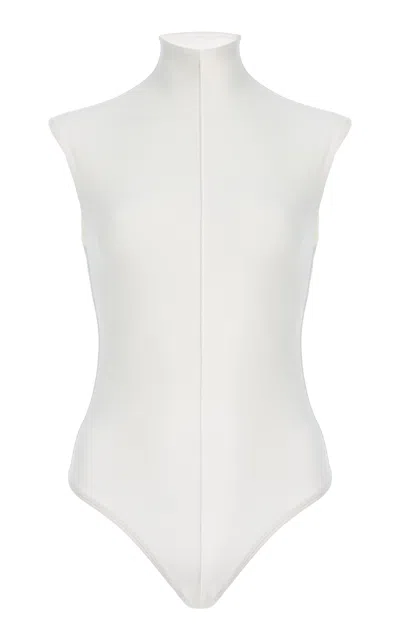 Wardrobe.nyc Rhw Sleeveless Bodysuit In White