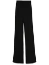 Wardrobe.nyc Ribbed Straight-leg Trousers In Black