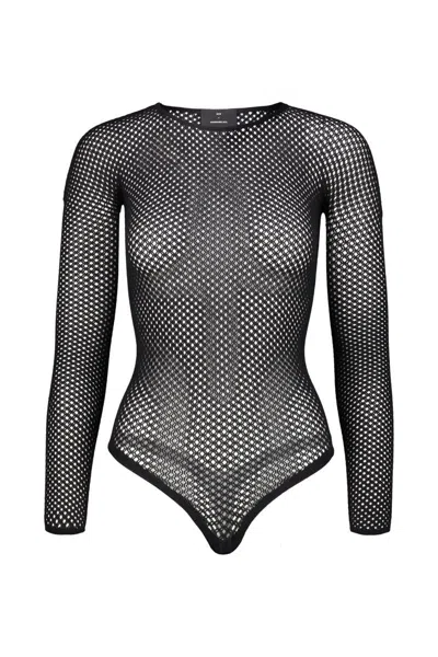 Wardrobe.nyc Rhw Web Bodysuit Clothing In Black