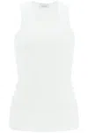 Wardrobe.nyc Ribbed Cotton Jersey Tank Top In White