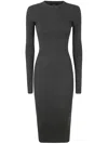 Wardrobe.nyc Ribbed Long Sleeve Dress