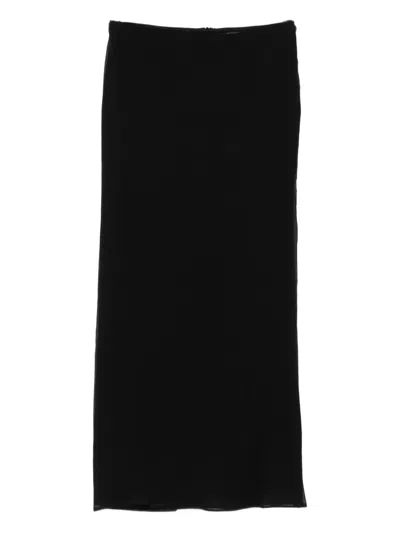 Wardrobe.nyc Ribbed Midi Skirt In Black