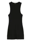 Wardrobe.nyc Ribbed Racer-back Top In Black