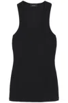 Wardrobe.nyc Ribbed Sleeveless Top With In Black (black)