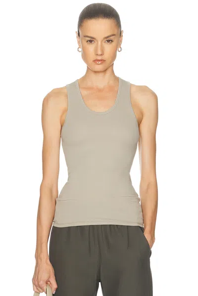 Wardrobe.nyc Ribbed Tank Top In Gray