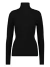 Wardrobe.nyc Ribbed Turtleneck Sweater In Black