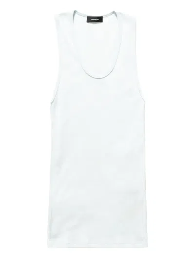 Wardrobe.nyc Ribbed Vest Top In White