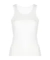 Wardrobe.nyc Release 04 Ribbed Tank Top In White