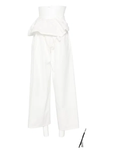 Wardrobe.nyc Ruffled-waist Trousers