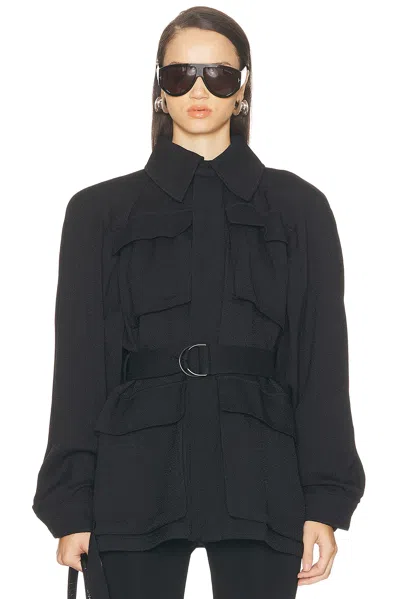 Wardrobe.nyc Safari Jacket In Black