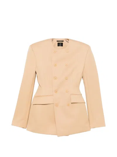 Wardrobe.nyc Sahara Mini Dress In Neutral