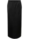 Wardrobe.nyc Satin-finish Midi Skirt In Black