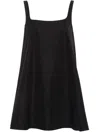 Wardrobe.nyc Mini Poplin Dress In 黑色