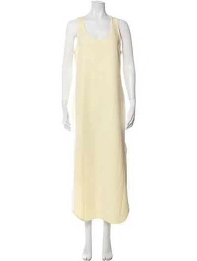 Pre-owned Wardrobe.nyc Scoop Neck Long Dress In Yellow