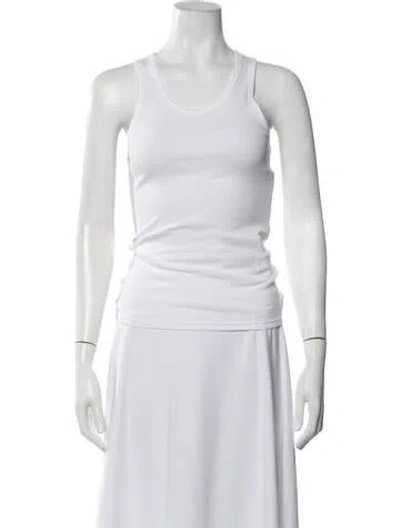 Pre-owned Wardrobe.nyc Scoop Neck Sleeveless Top W/ Tags In White