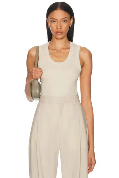 Wardrobe.nyc Cotton Blend Scoop Tank Top