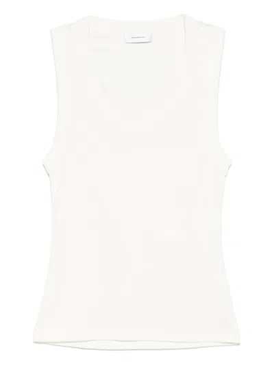 Wardrobe.nyc Scoop-neck Tank Top In White