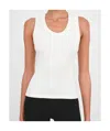 Wardrobe.nyc Ribbed Cotton Jersey Tank Top In White