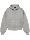 Wardrobe.nyc Grey Zip-up Hoodie In Grey