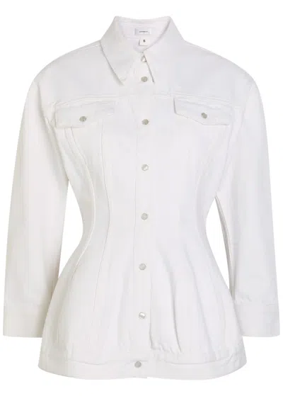 Wardrobe.nyc Sculpted Denim Jacket In Multi