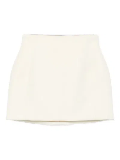 Wardrobe.nyc Sculpted Mini Skirt In White