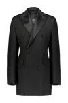 Wardrobe.nyc Sculptured Blazer Dress Clothing In Black