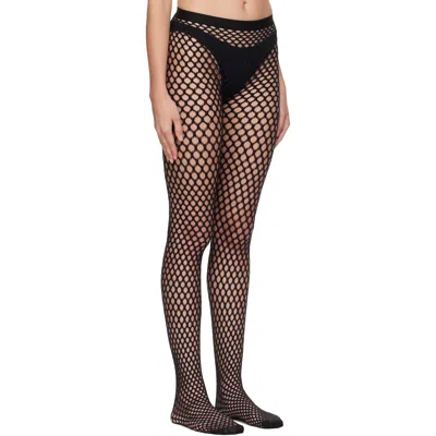 Wardrobe.nyc Seamless Knit Tights In Black