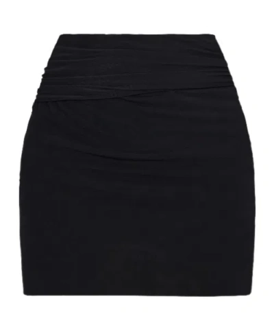 Wardrobe.nyc Seethrough Mesh Mini Skirt In Black