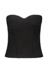 Wardrobe.nyc Wardrobe. Nyc Semi Matte Bustier Black In Black