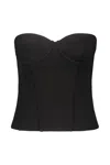 Wardrobe.nyc Wardrobe. Nyc Semi Matte Bustier Black In Blk Black