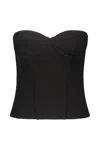 Wardrobe.nyc Wardrobe. Nyc Semi Matte Bustier Black In Black