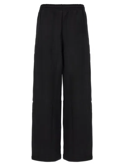 Wardrobe.nyc Ribbed Straight-leg Trousers In Black