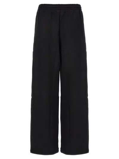 Wardrobe.nyc 'matte Track' Wide Leg Joggers In Black