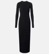 Wardrobe.nyc Wardrobe. Nyc Semi-sheer Jersey Midi Dress In Black