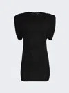 Wardrobe.nyc Cotton-jersey Mini Dress In Black