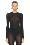 Wardrobe.nyc Wardrobe. Nyc Knitted Bodysuit In Black